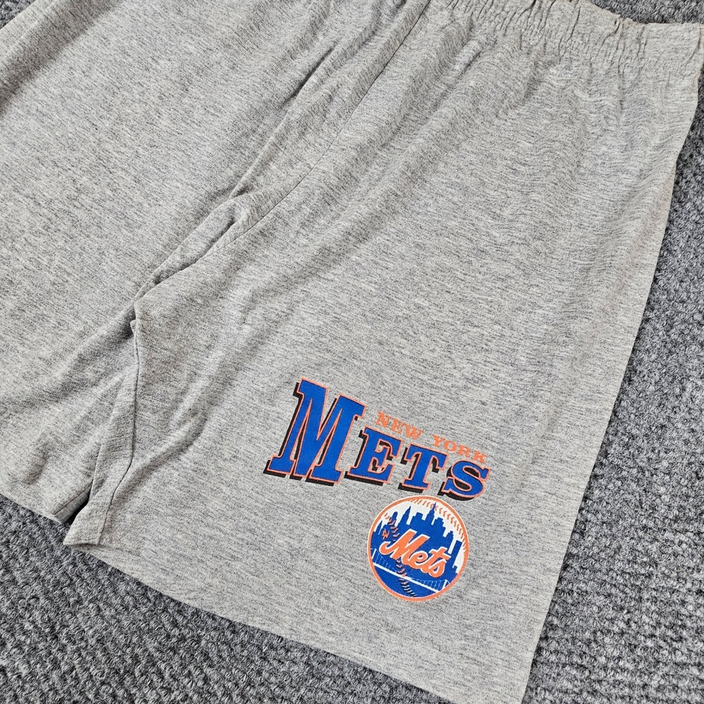 Vintage Nutmeg New York Mets Shorts Mens XL Gray Heather 90s MLB Made in USA